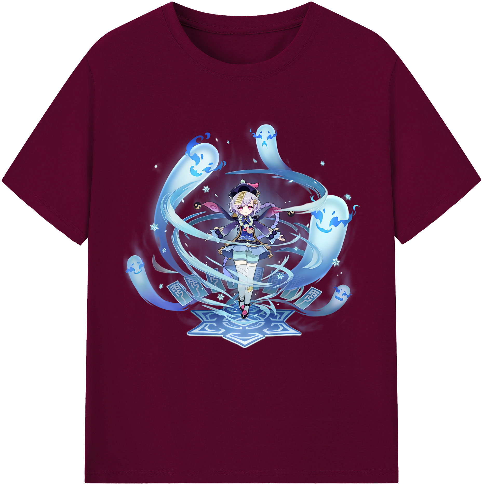 げんし神 七七 なな  genshin Nana レディースカジュアルプリントTシャツ（綿100％）